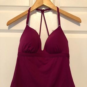 NWT M Athleta Prism Back Tankini Extreme Fuschia